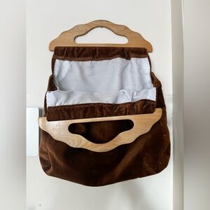 HANDMADE Bermuda handbag chocolate brown